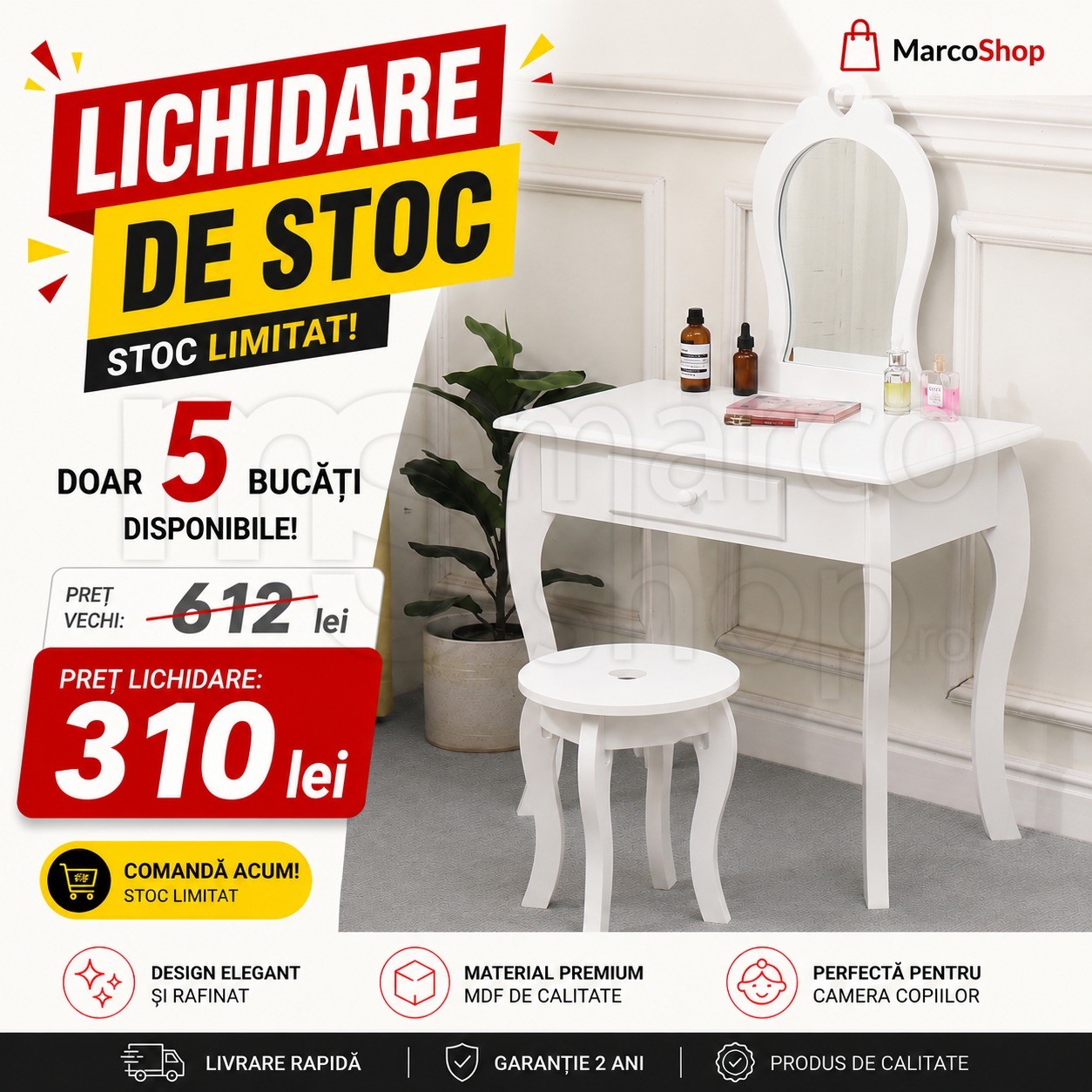 Masuta toaleta copii White