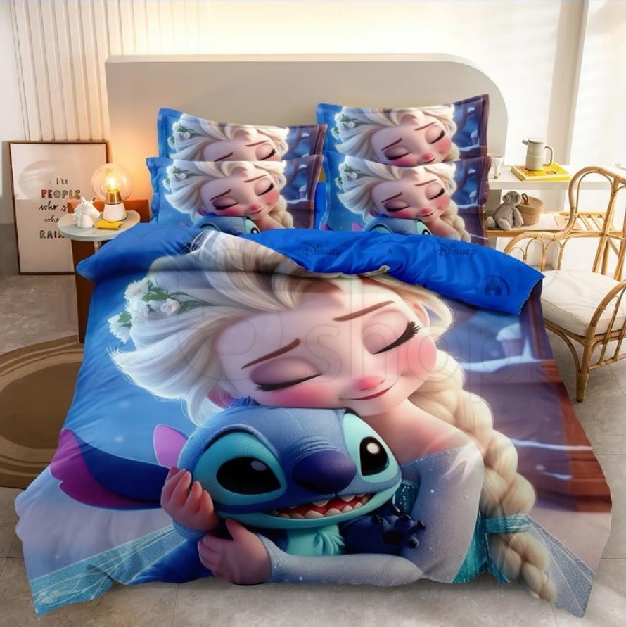 Lenjerie copii 6 piese Frozen&Stitch