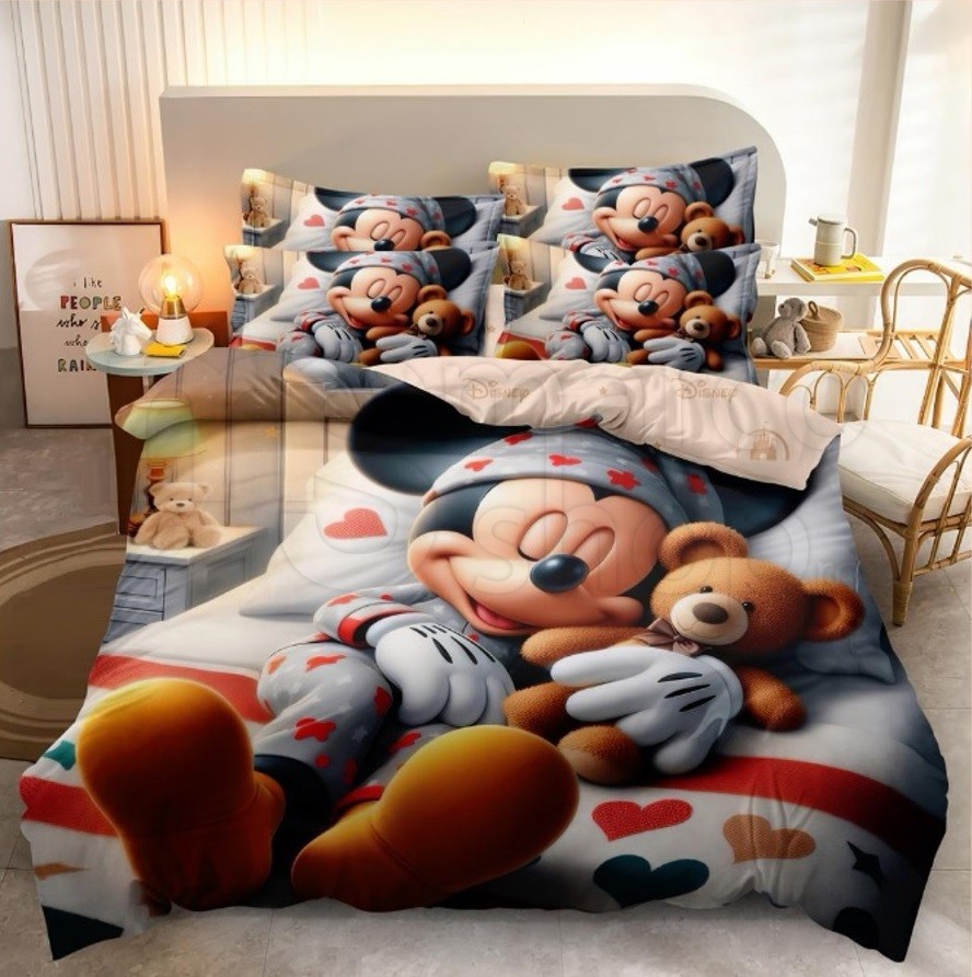 Lenjerie copii 6 piese Mickey Mouse Sleeping