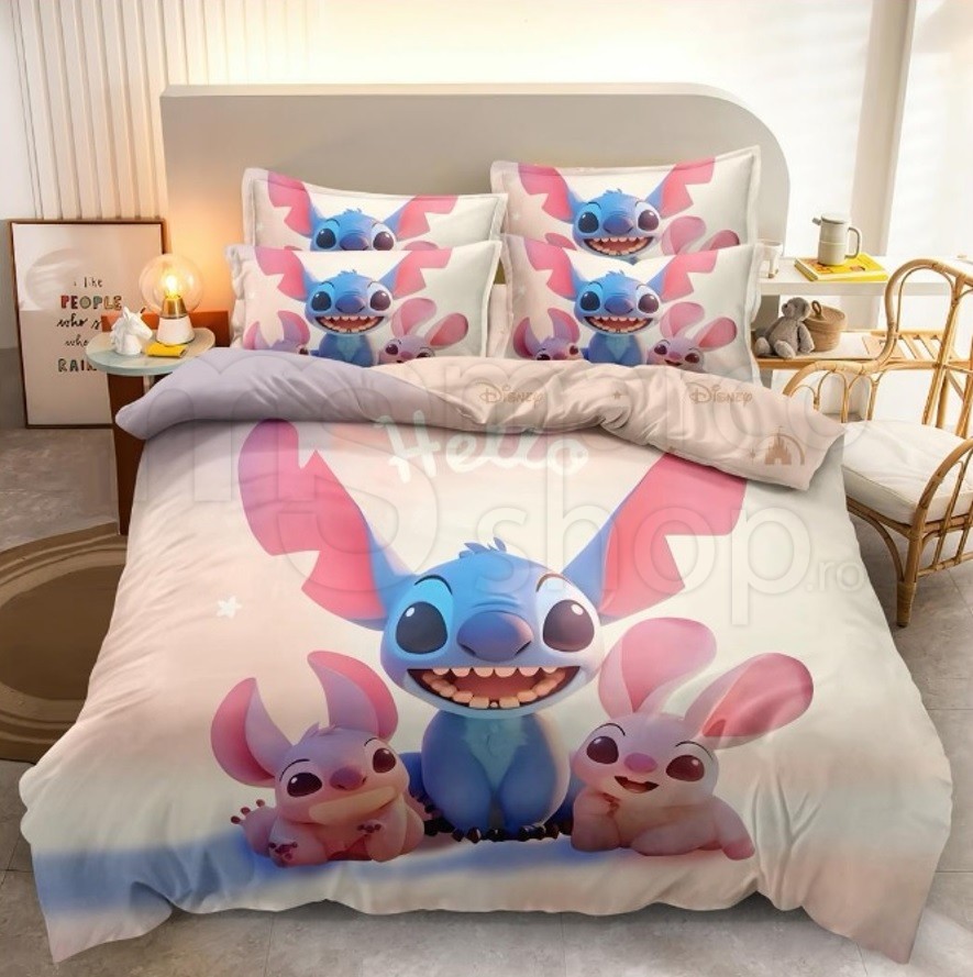 Lenjerie copii 6 piese Pink Stitch