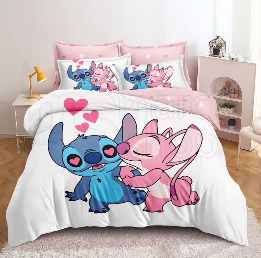 Lenjerie copii 4 piese Stitch & Angel