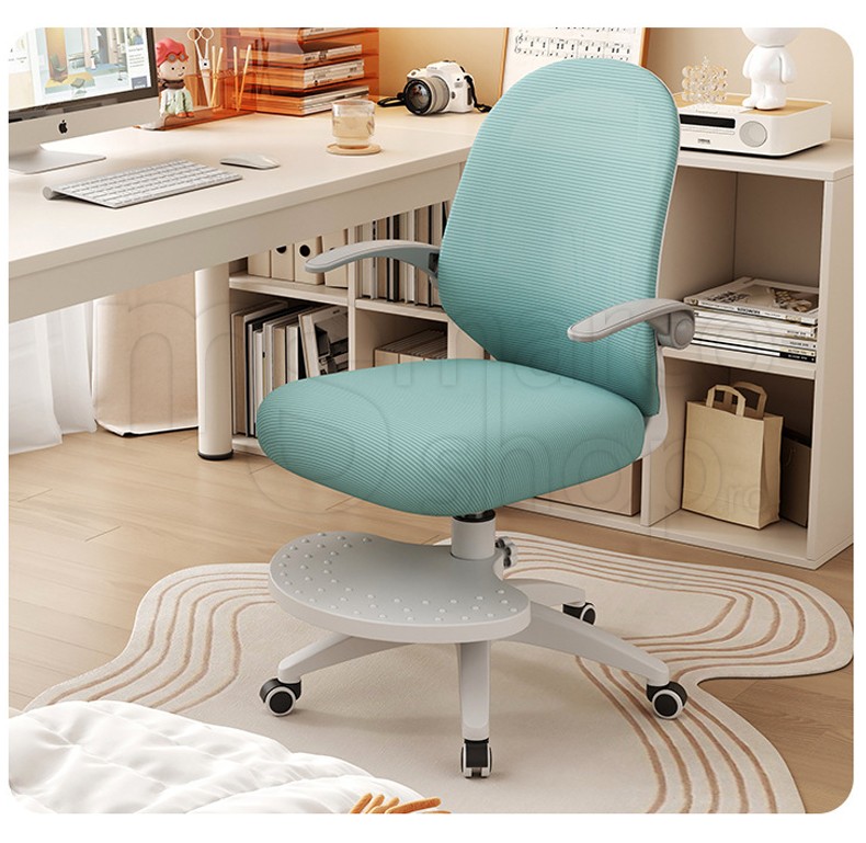 Scaun ergonomic pentru copii, spatar respirabil si r...