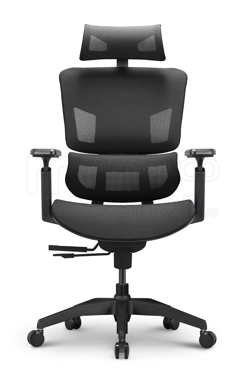 Scaun Ergonomic ErgoTech Pro 2, Cadru Negru, Plasa N...