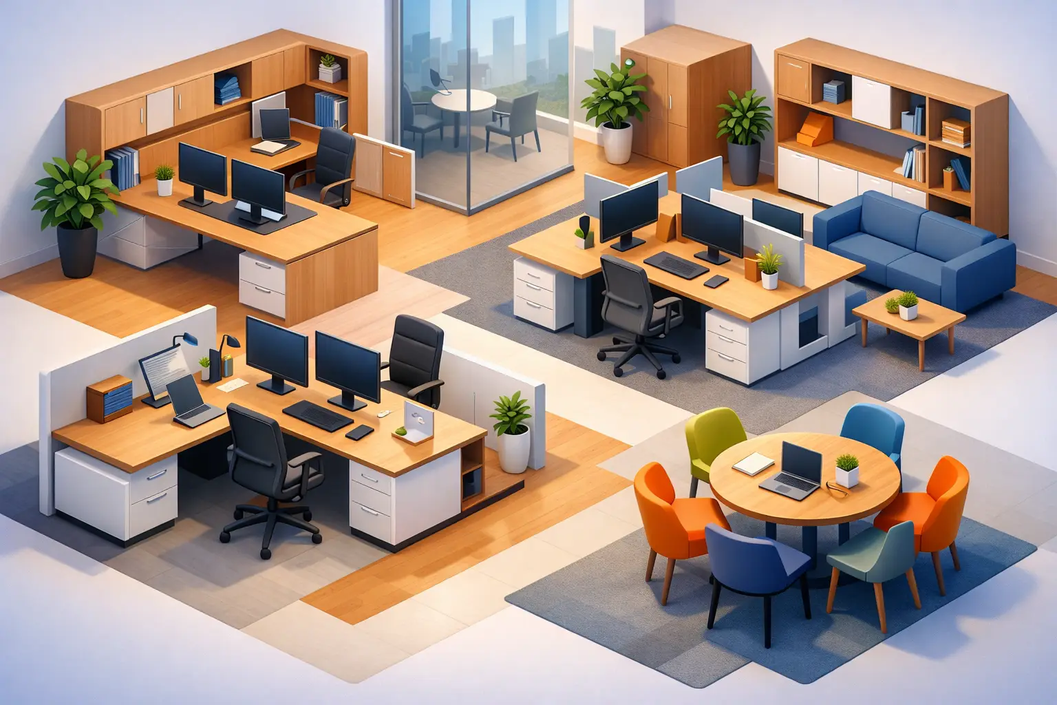 Mobilier office la comandă pentru spații eficiente
