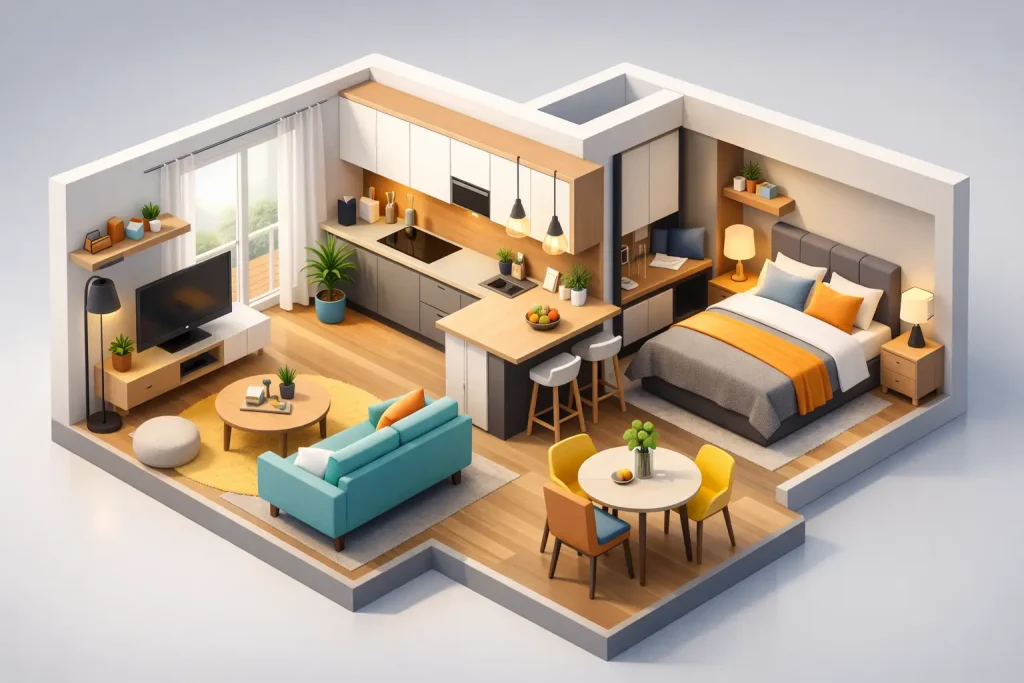 Designer interior pentru apartament mic