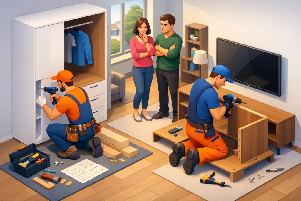 Servicii montaj mobilier acasă: când merită