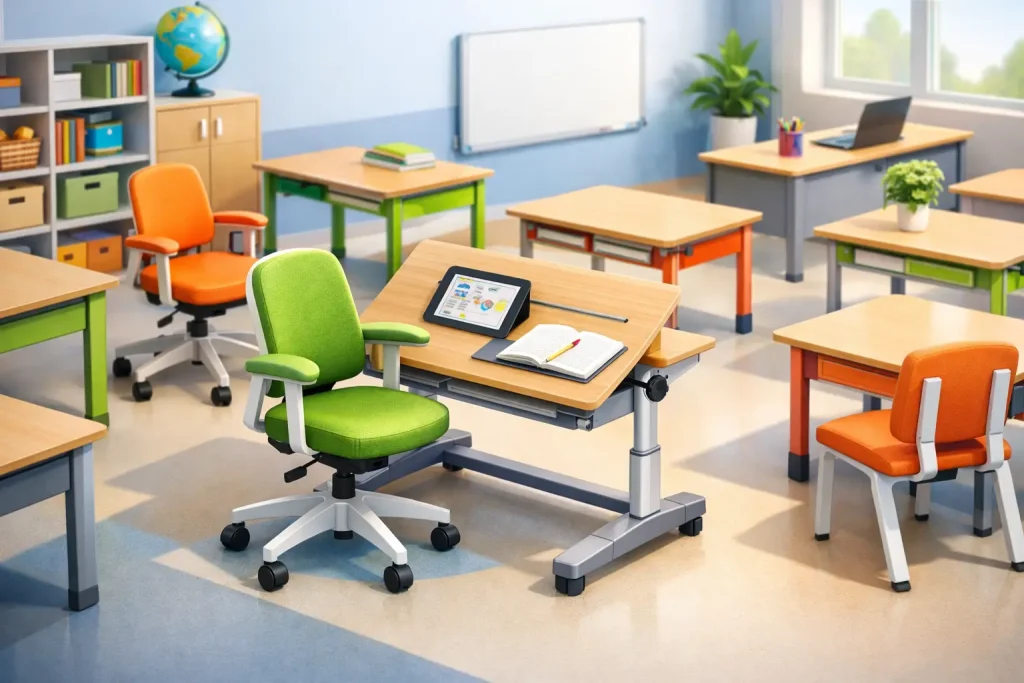 Mobilier scolar ergonomic pentru clase bune