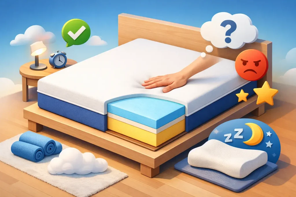 Review saltea cu spuma memory: merită?